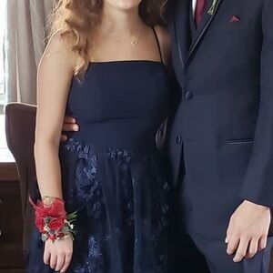 BLUE PROM DRESS FOR SHORT GIRLS